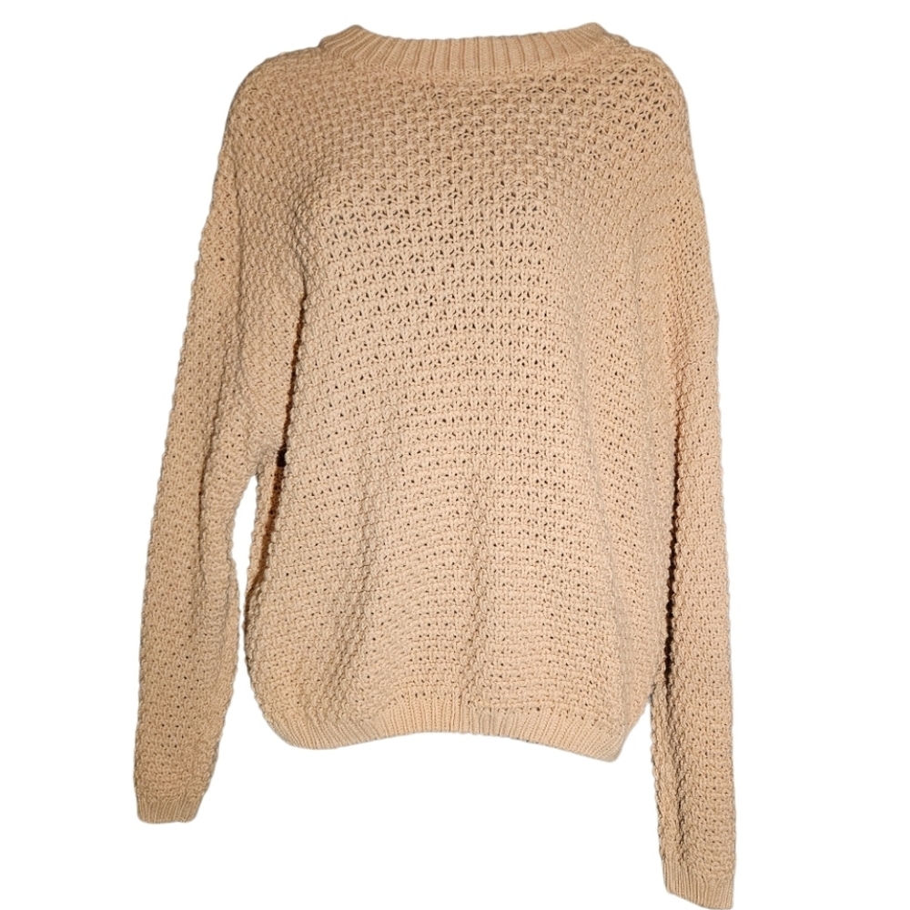 Universal thread light pink chunky knit sweater
